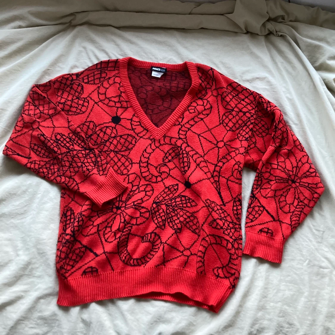 stickad tjocktröja - 90