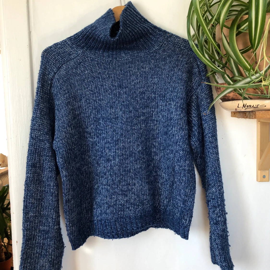 Skön stickad polotröja 