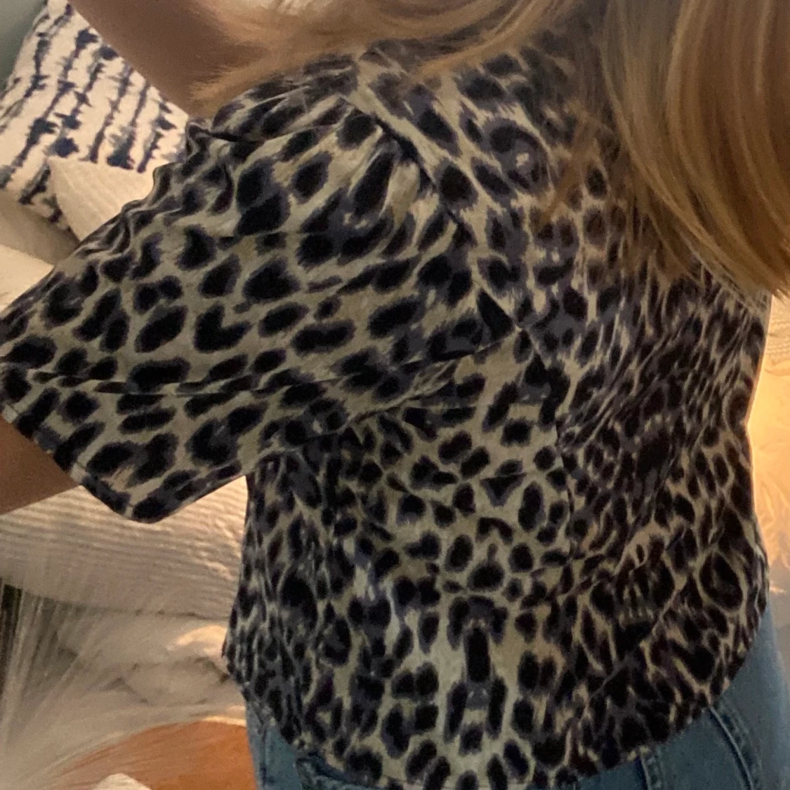 Leopardmönstrad blus - 90