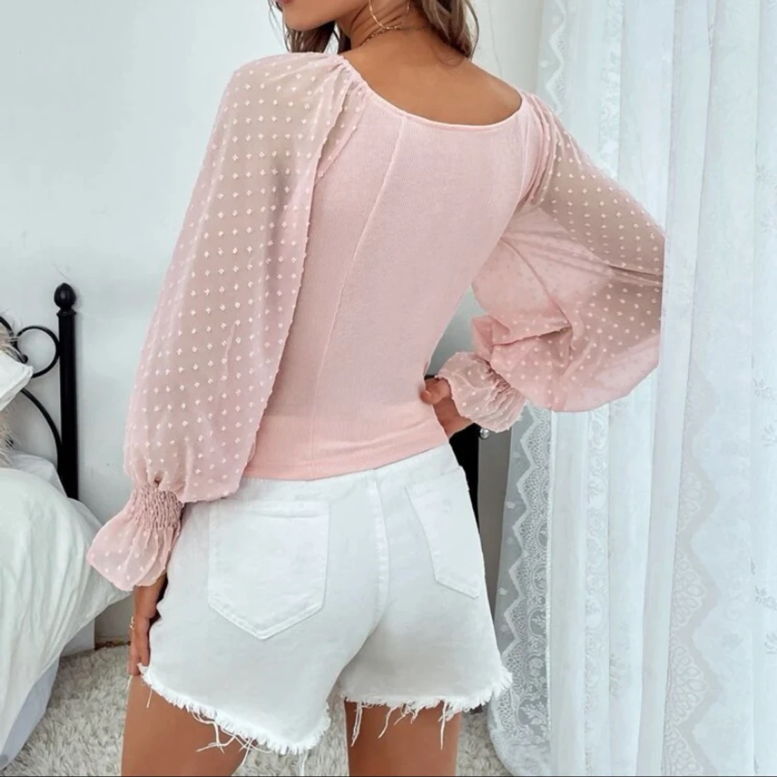 New Sweater with puffed sleeves  - 91
