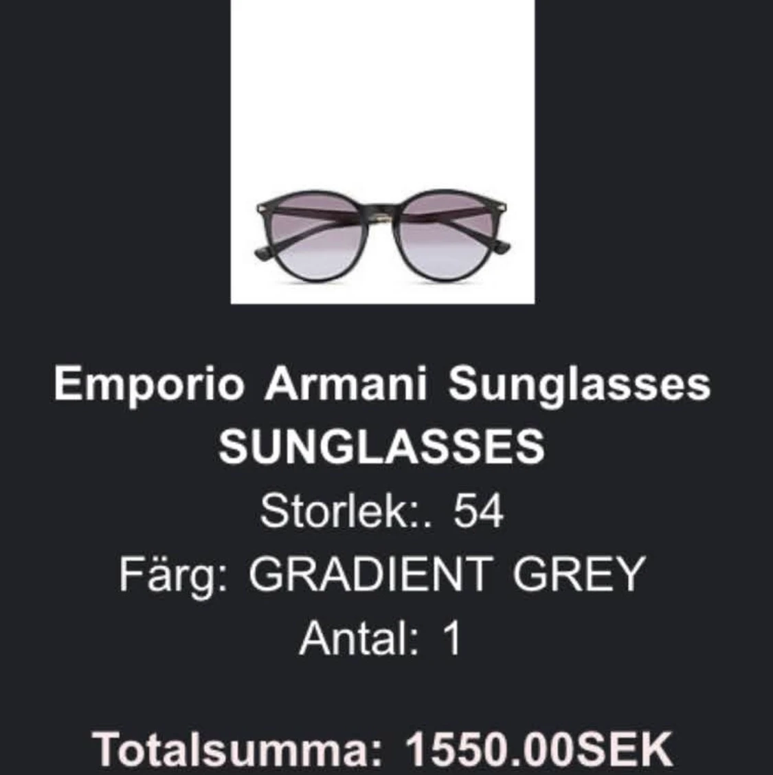 Armani solglasögon  - 91