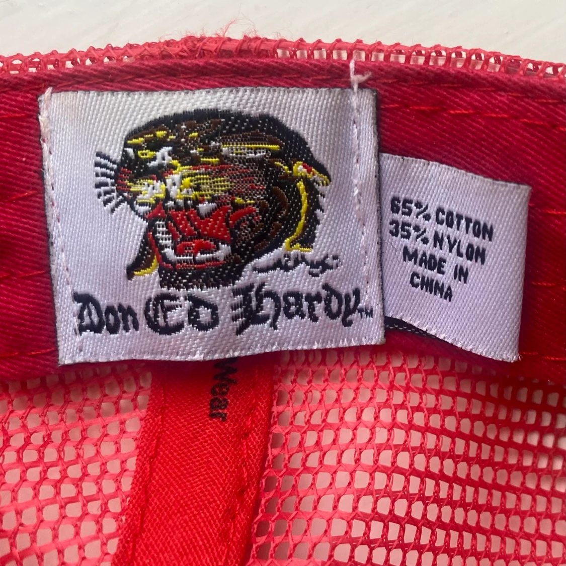 Röd Ed hardy keps - 90