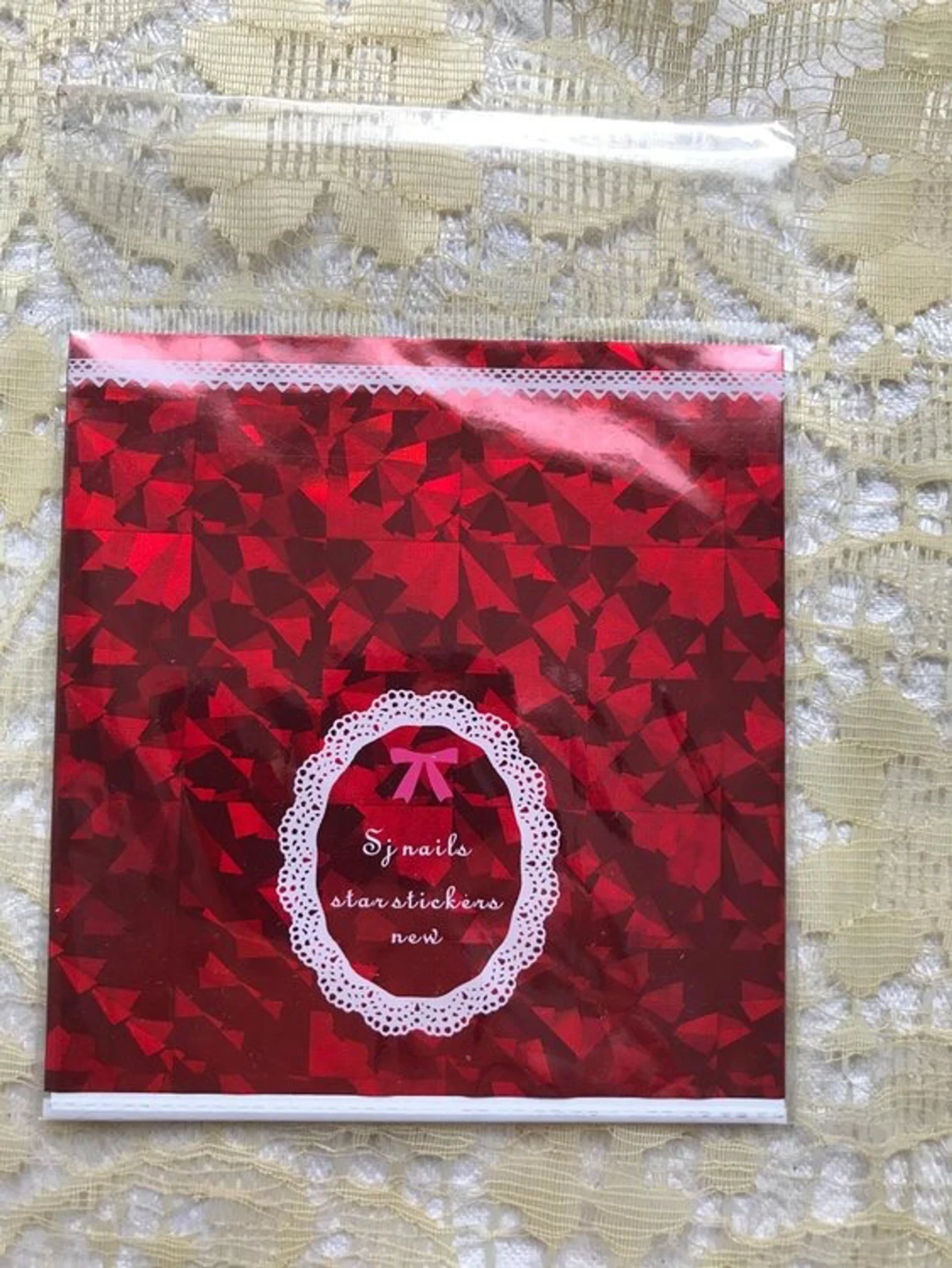 Färgglada Glitter Nagelklistermärken  - 90