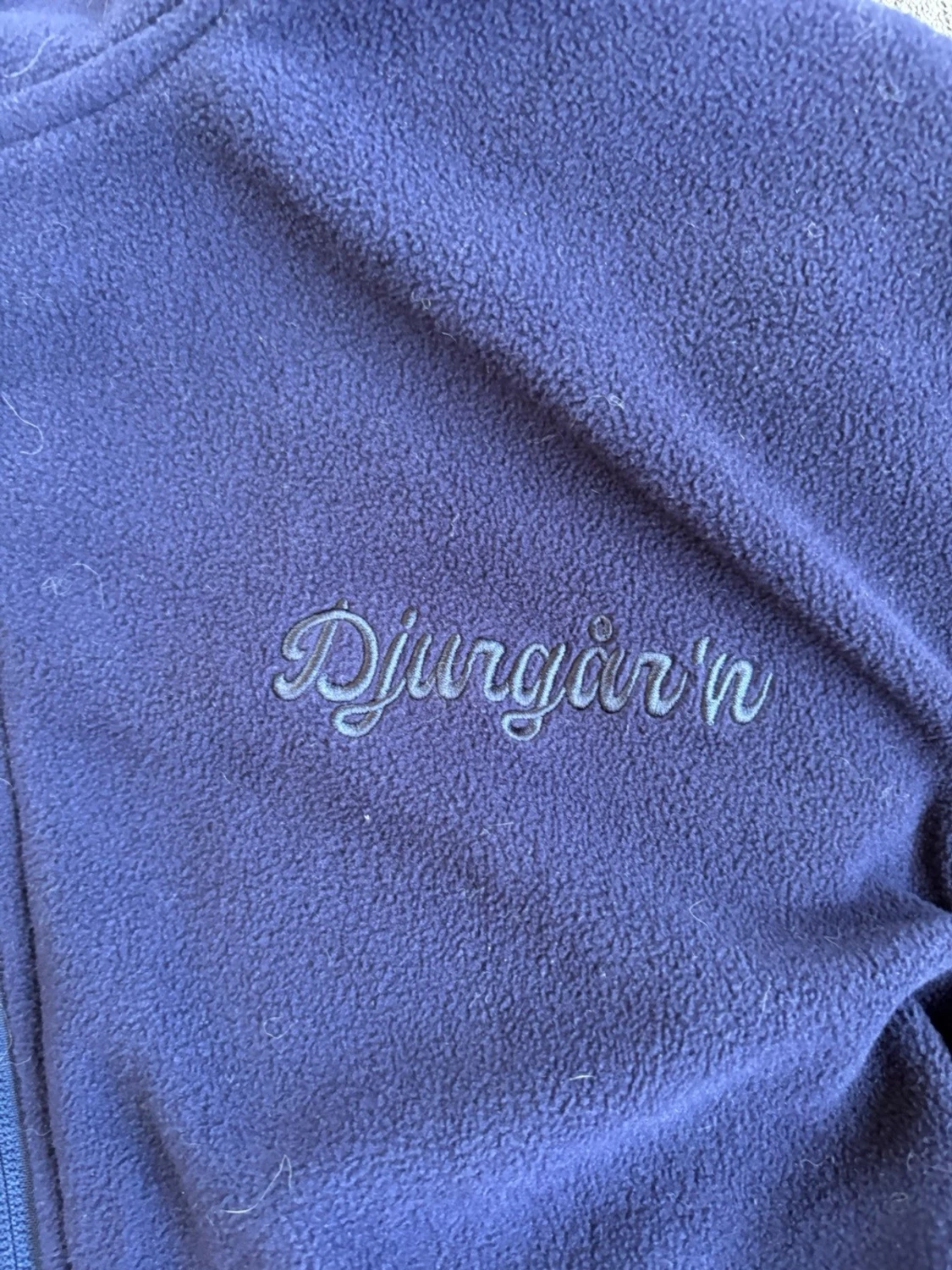 Blå vindjacka med huva från Djurgården  - 2