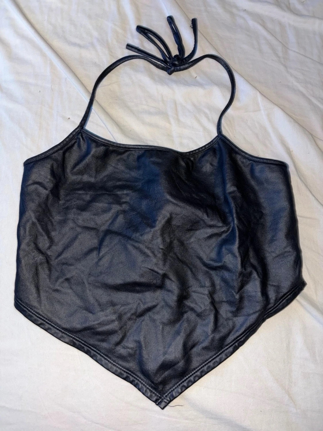 Svart halterneck topp