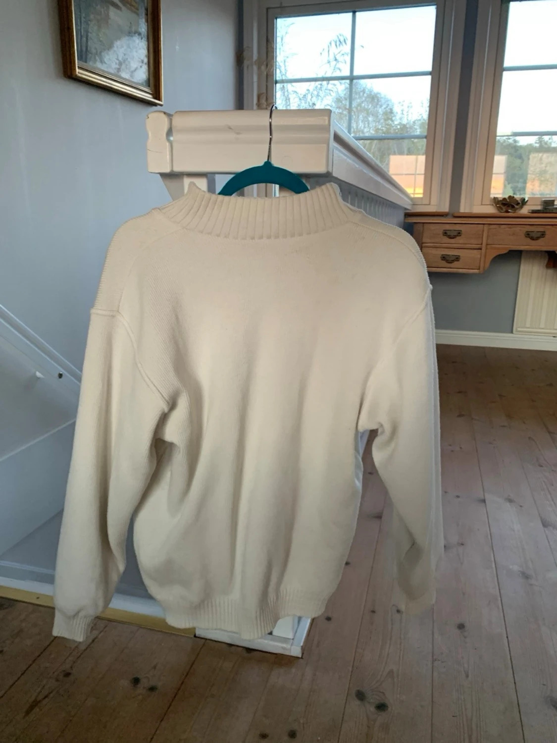 Vit halvzip-tröja från Lambland - 1