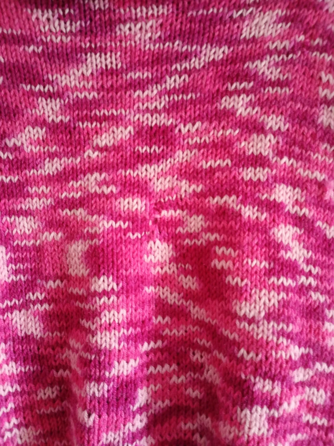 Rosa stickad kofta - 1
