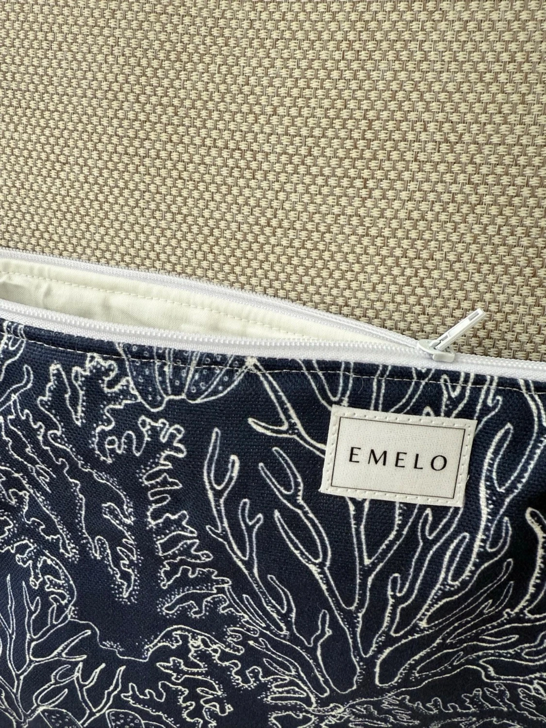 Blå datorväska med korallmönster Emelo - 1