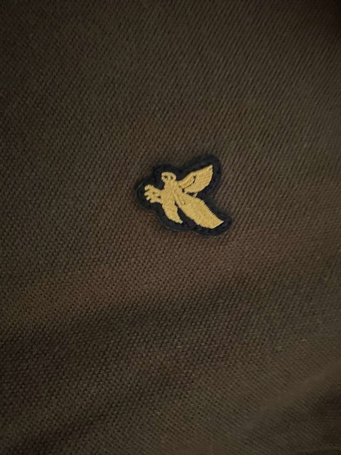 Olivgrön pikétröja från Lyle & Scott - 3