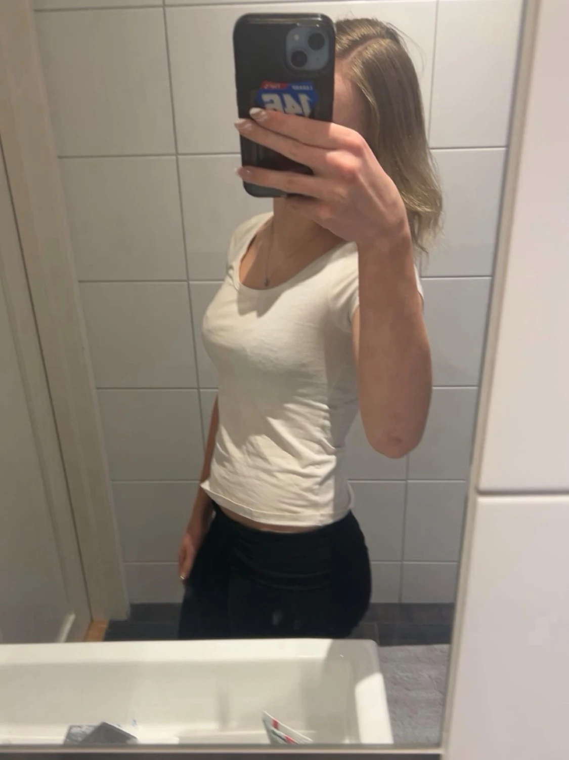 Vit basic t-shirt  - 1
