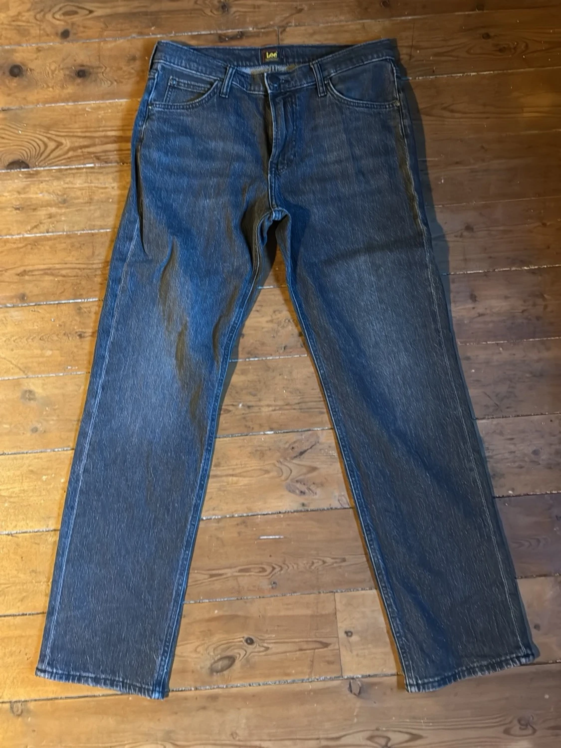 Lee raka grå/svarta jeans