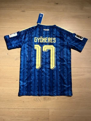 Blå Sverige fotbollströja Gyökeres - Gyökeres Sweden Jersey for world cup 