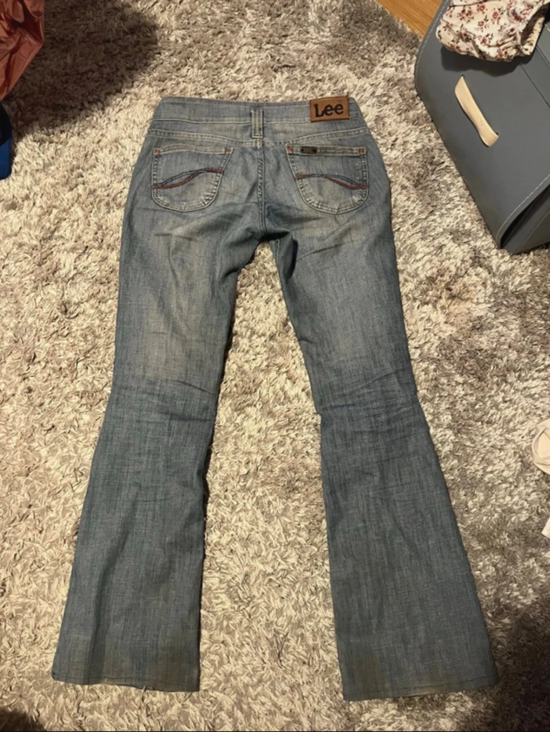 Ljusblå bootcut jeans från Lee - 1
