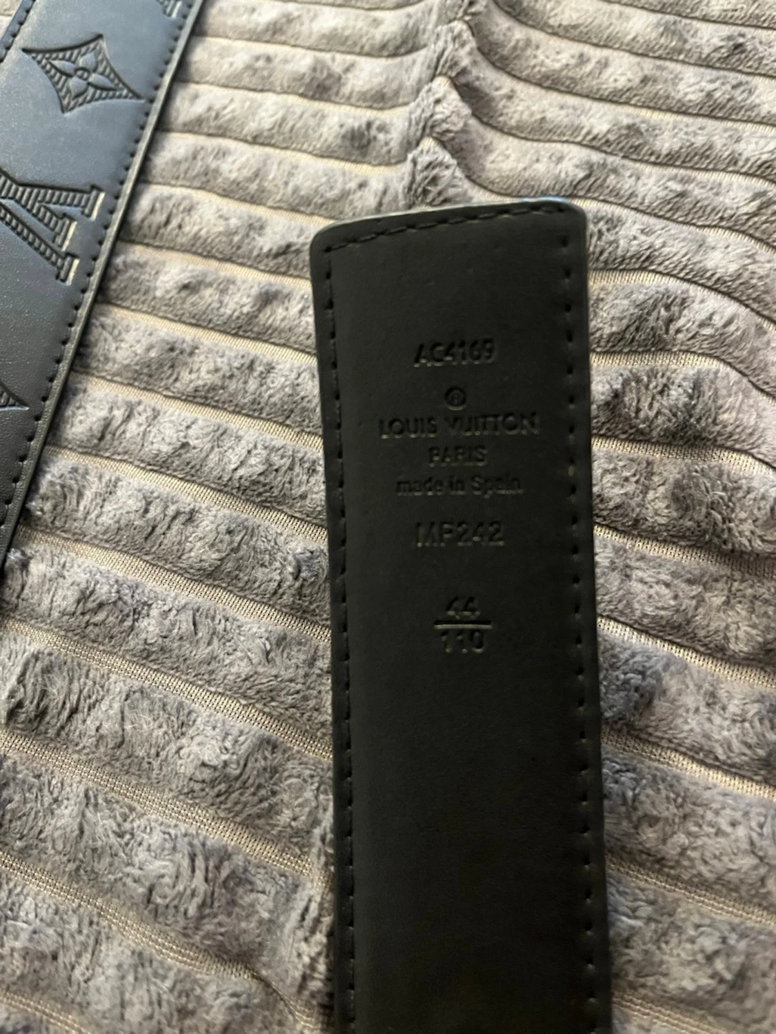 Svart Louis Vuitton skärp i skinn - 2