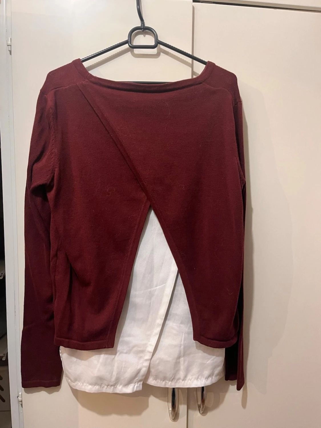 Vinröd burgundy tröja strl M - 3