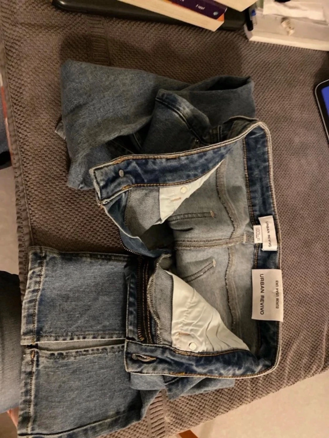 Blå flared jeans Urban Revivo - 4