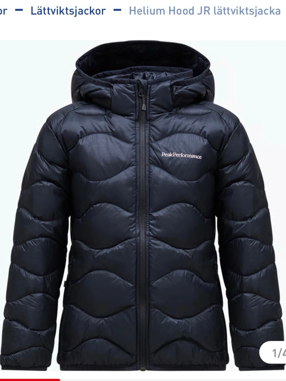 Svart dunjacka Peak Performance