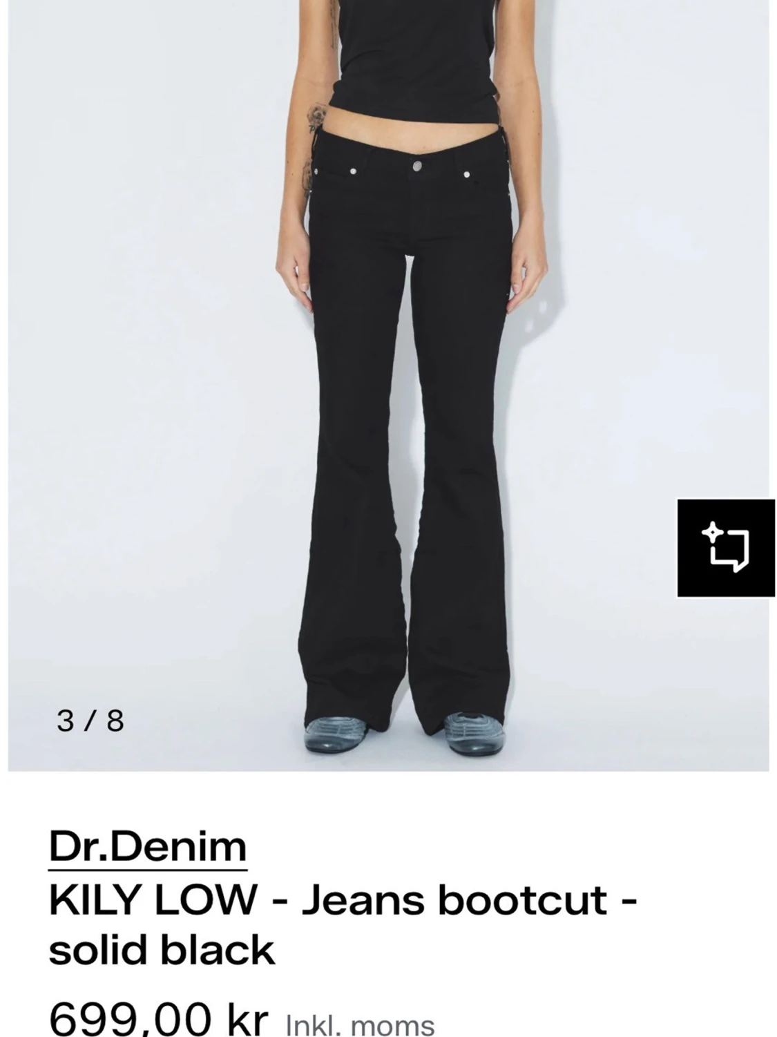 Lågmidjade bootcut jeans - 2