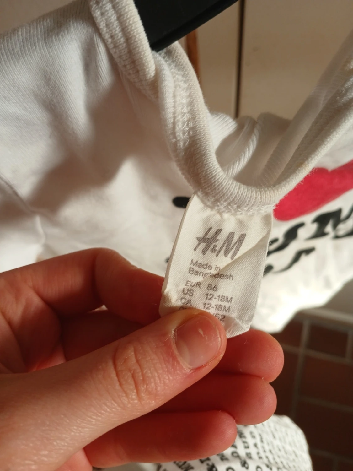 Vit långärmad topp H&M baby - 1