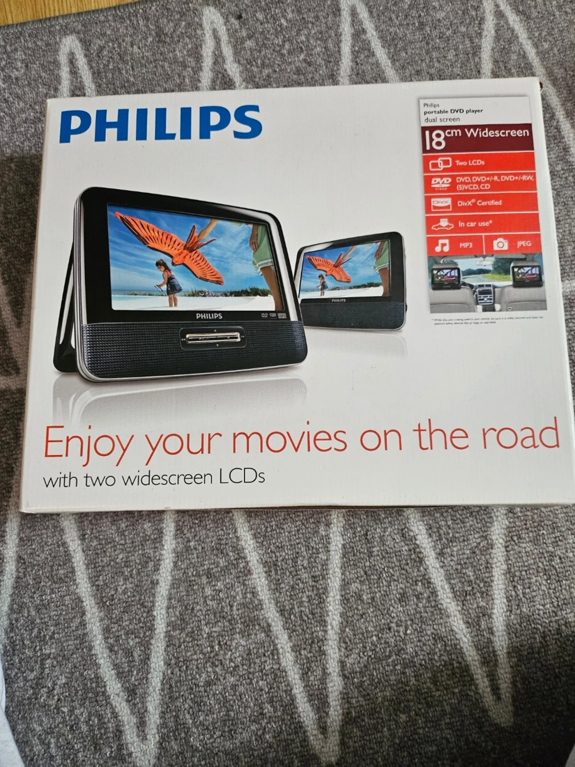 Philips portabel DVD-spelare 18cm