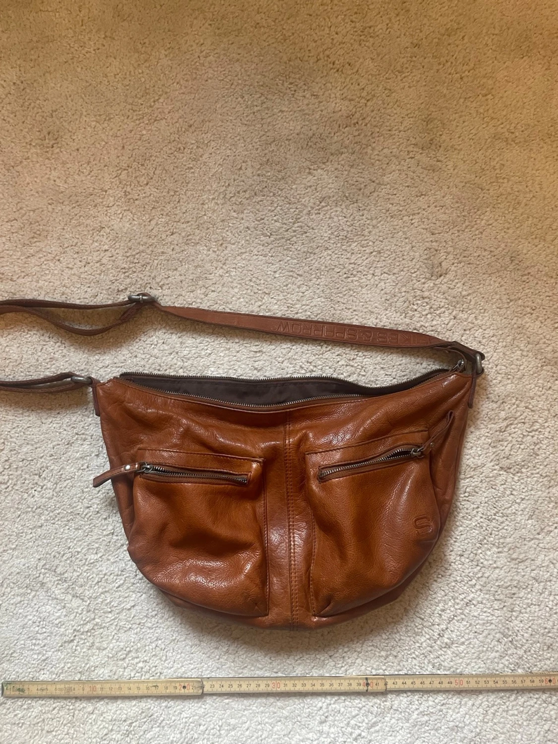 Brun axelväska i läder Spikes & Sparrow - 2