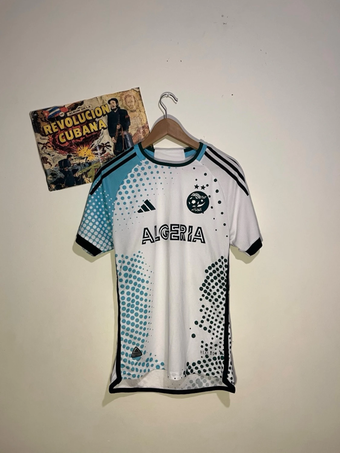 Algeriet matchtröja Adidas vit/turkos - 1