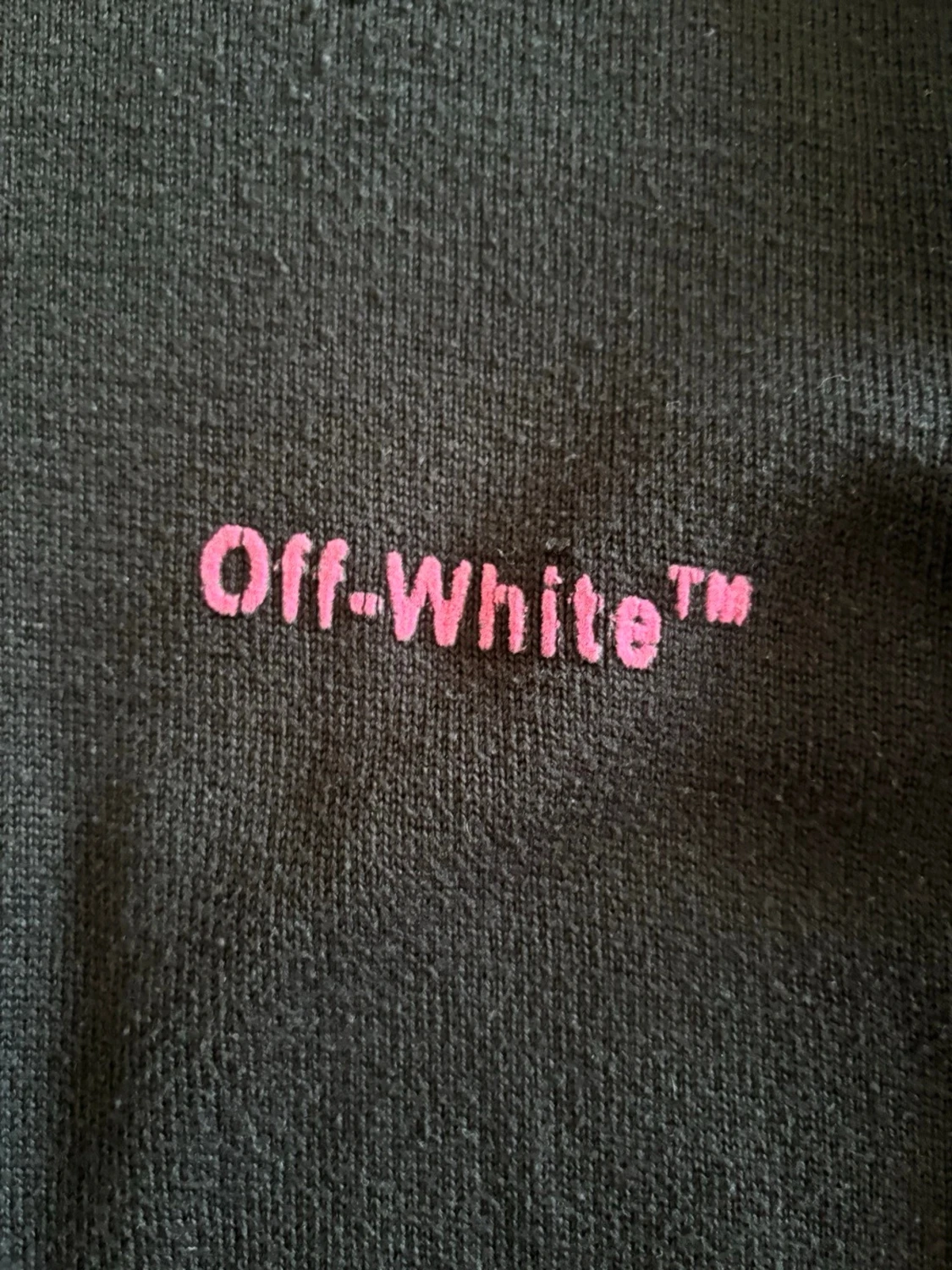 Svart Off-White tröja med rosa tryck - 3