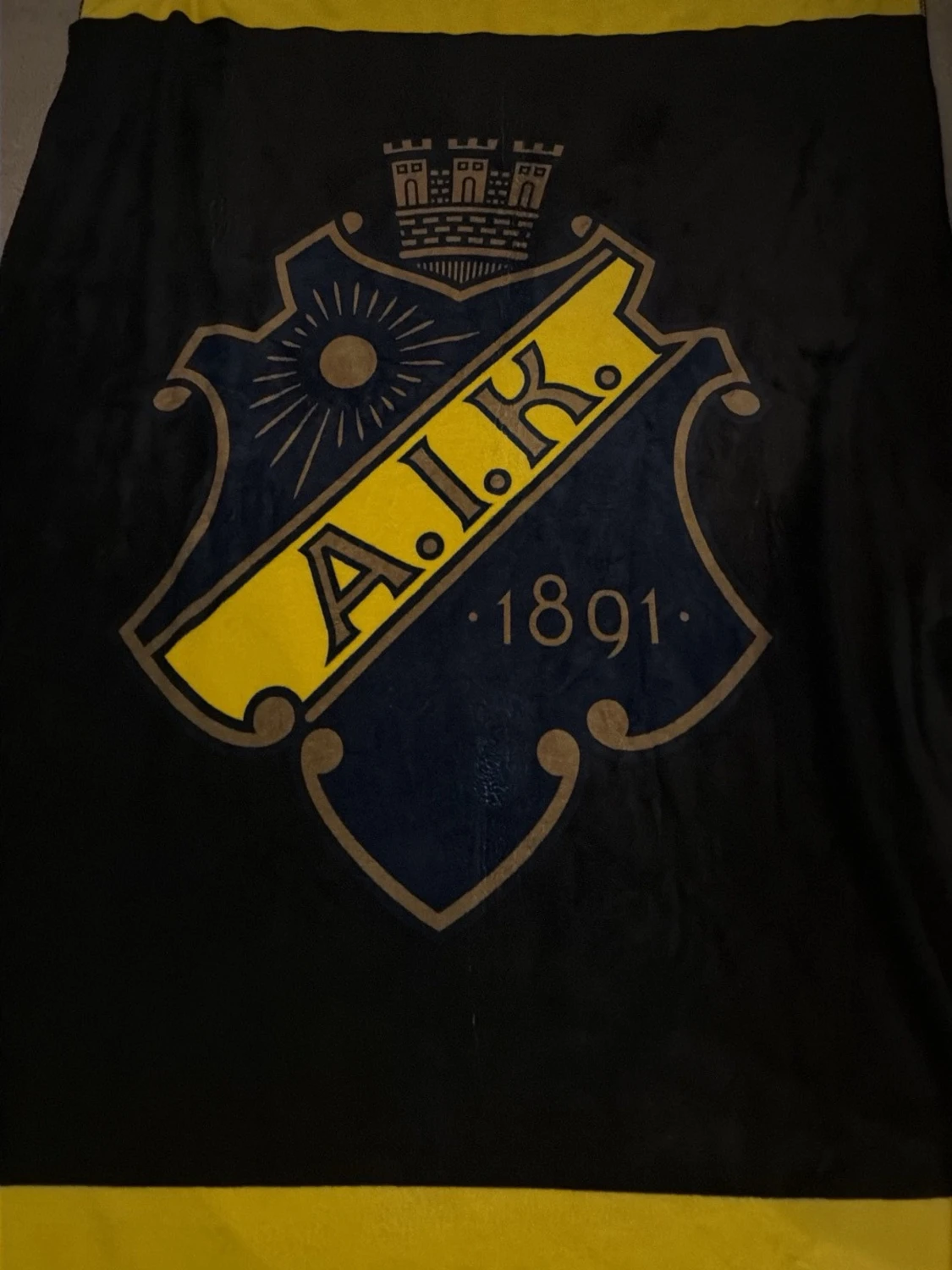 AIK filt svart och gul - 1