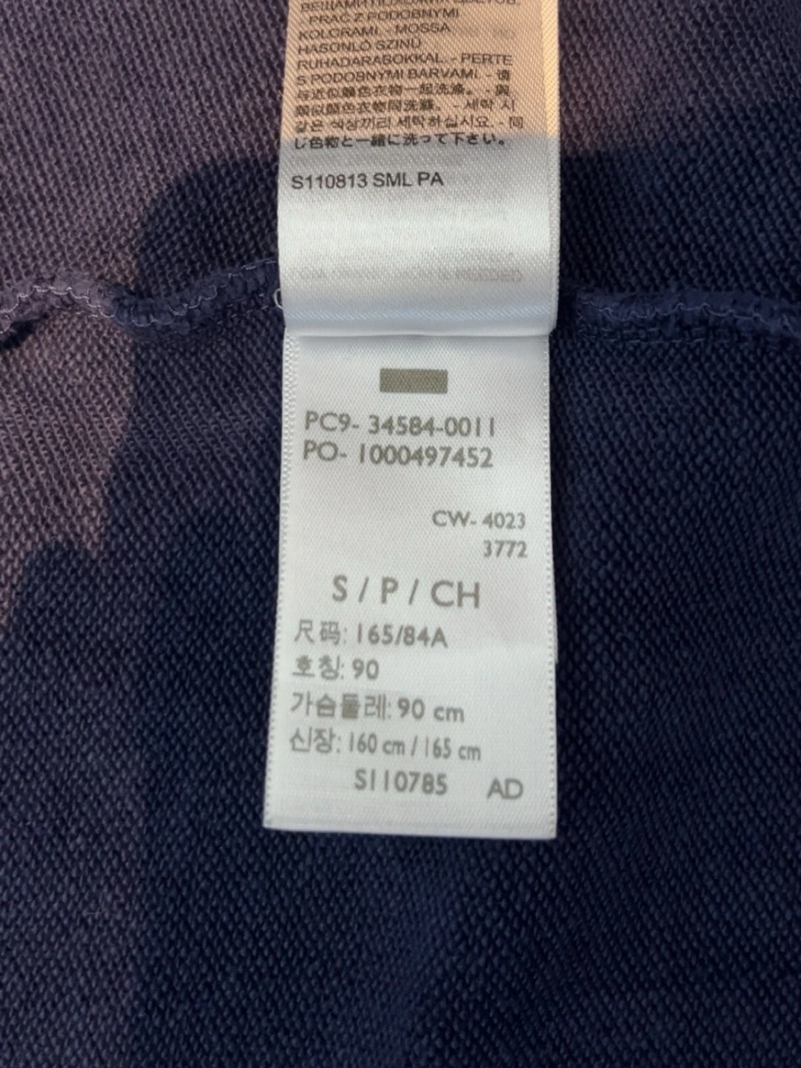 Marinblå zip hoodie från Levi's - 4