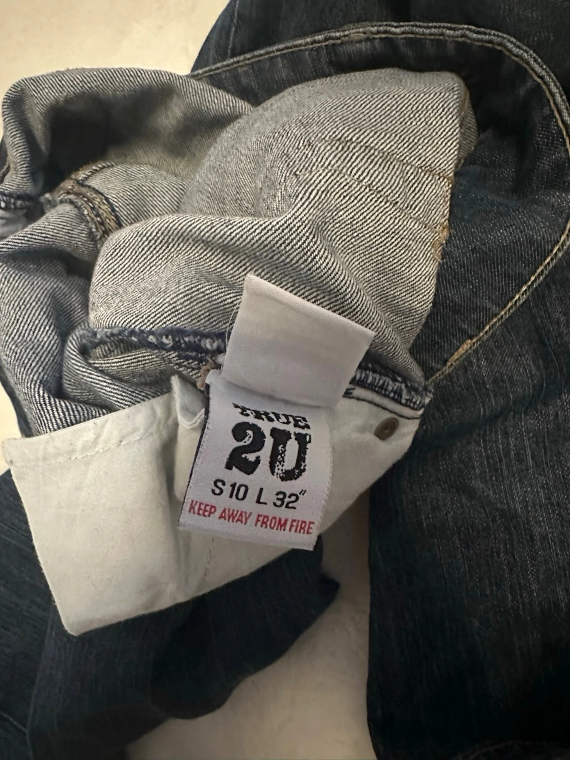 Mörkblå bootcut low waist jeans True2U - 4