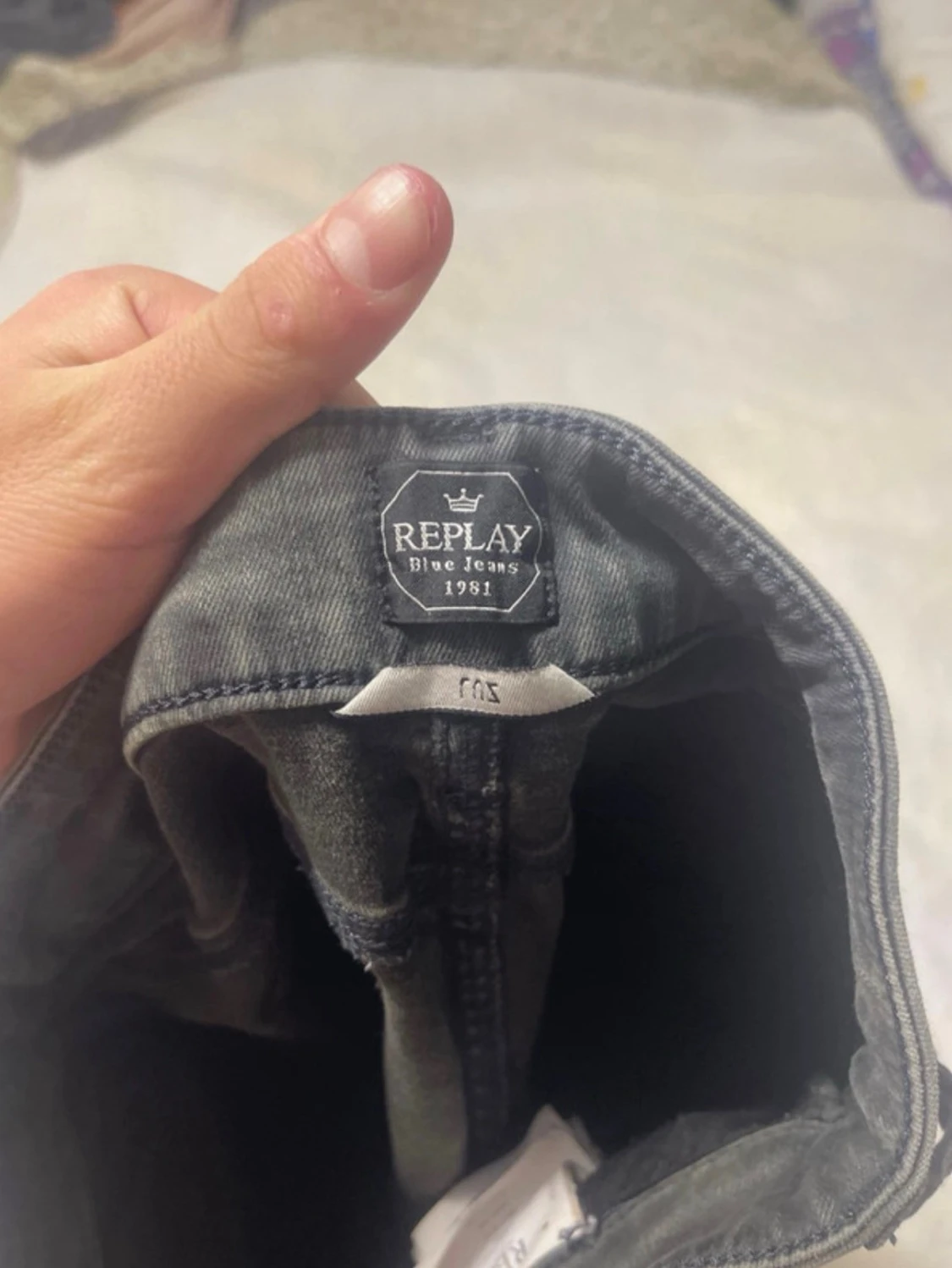 Gråa skinny jeans från Replay - 3