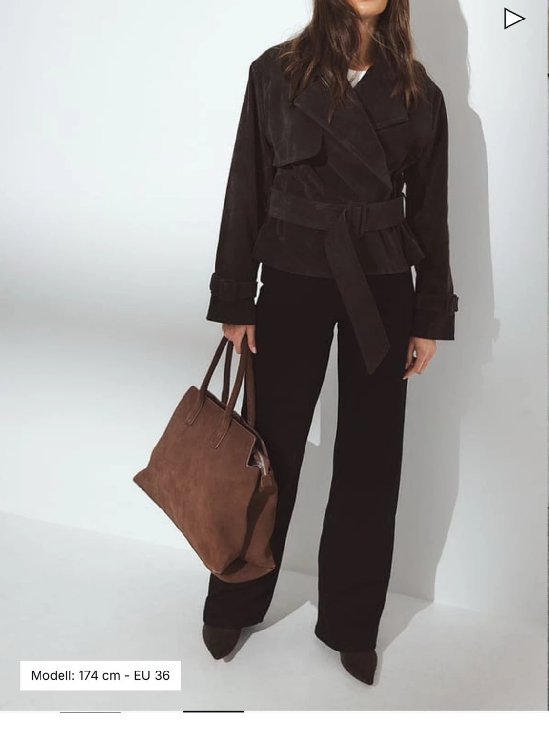 Kort trenchjacka i fuskmocka - 1