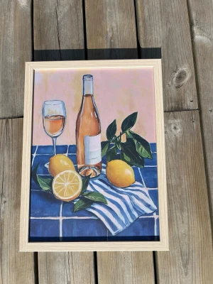 Egen Tavla 30 x 40 - Säljer nu en egenmålad tavla inramad! 40cm x 30cm Har nu frågor svarar jag gärna😉