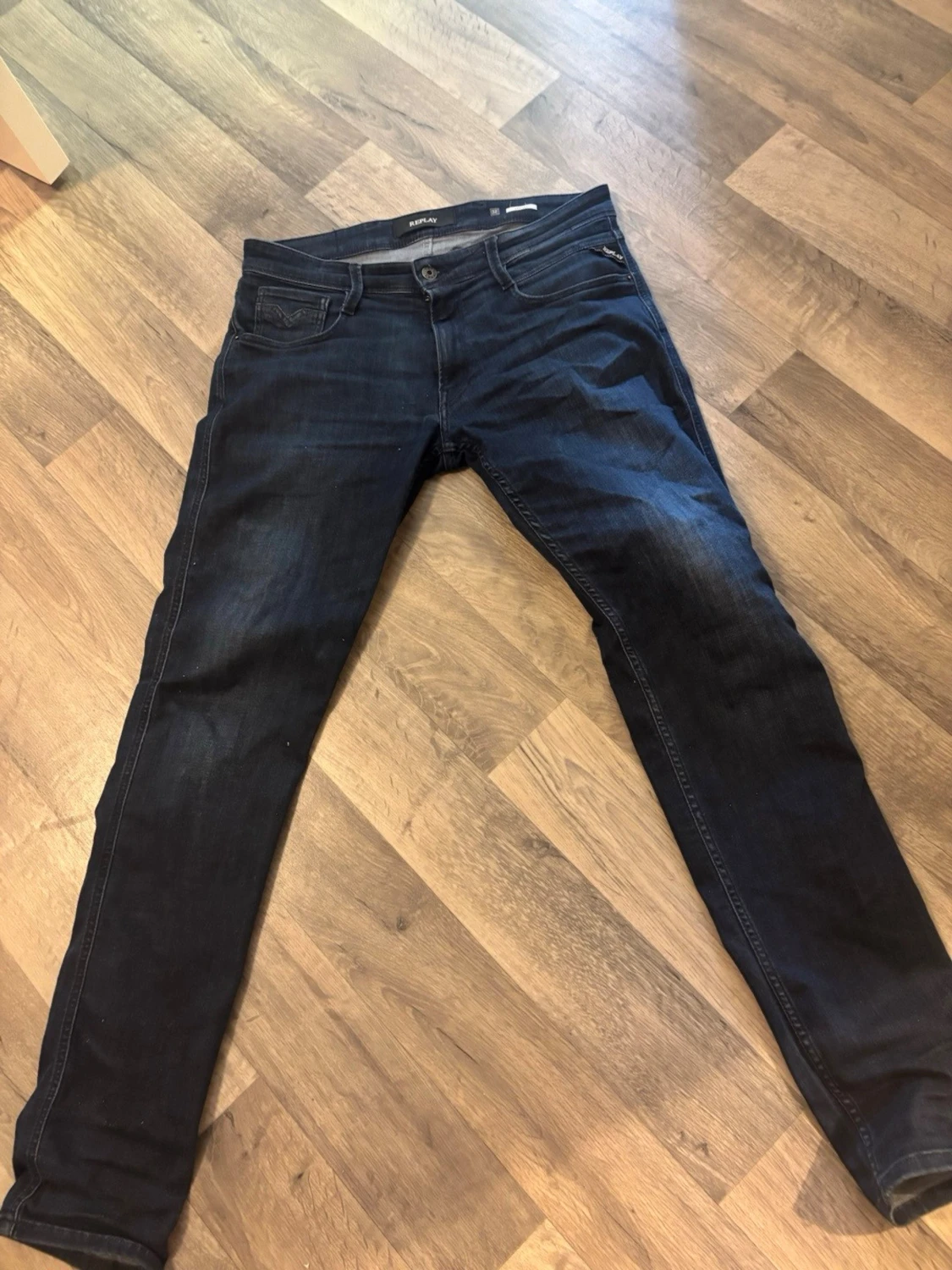 Mörkblå slim fit jeans Replay - 1