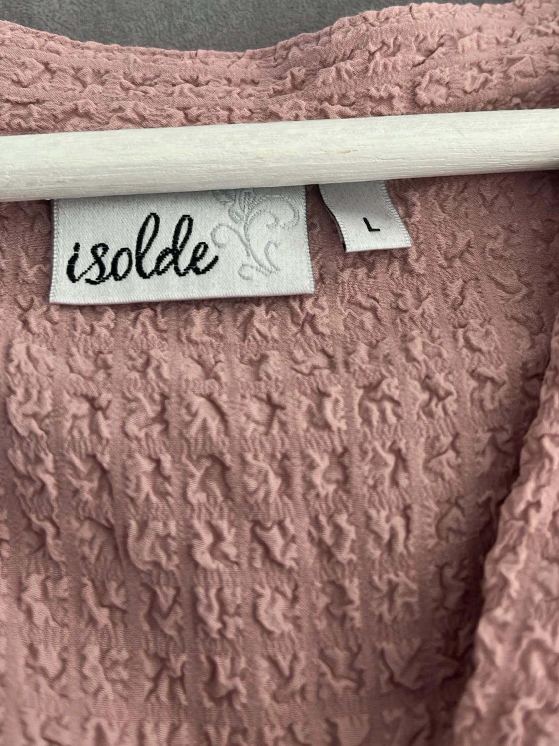 Rosa blus med struktur från Isolde - 1