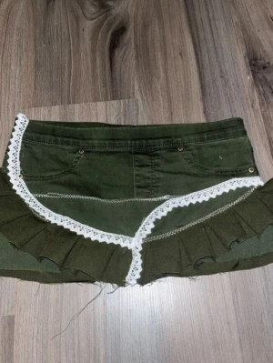 Grön minikjol - Jag har sytt den