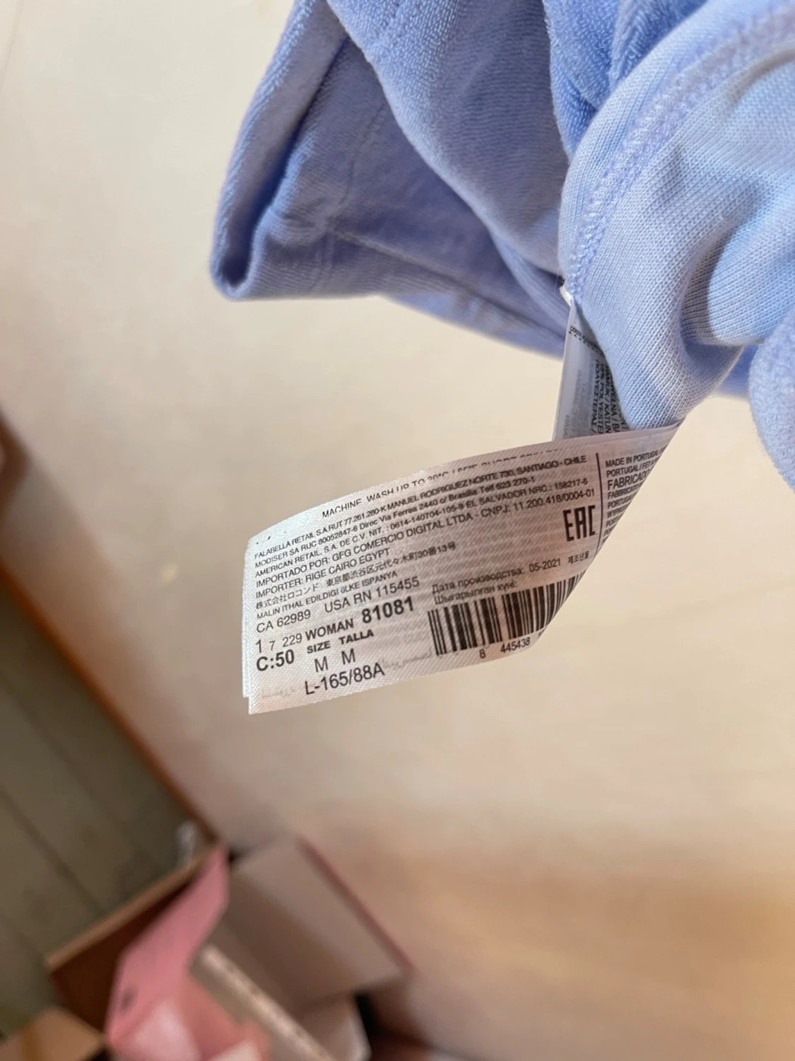 Ljusblå kortärmad skjorta från mango - 5