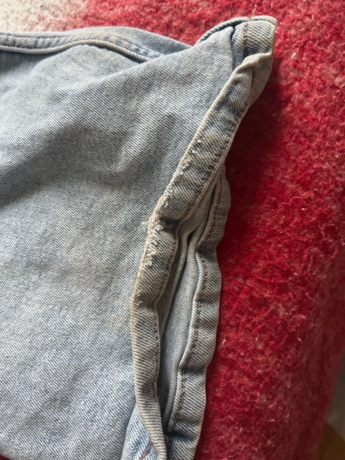 Ljusblå bootcut size s jeans - 4