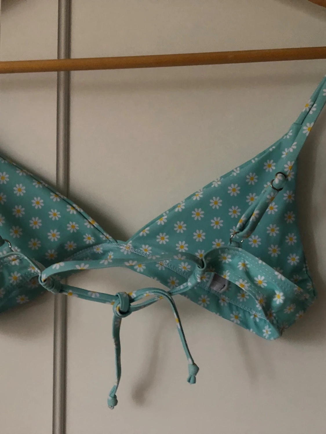 Ny Bikini i turkost med blommigt mönster - 3