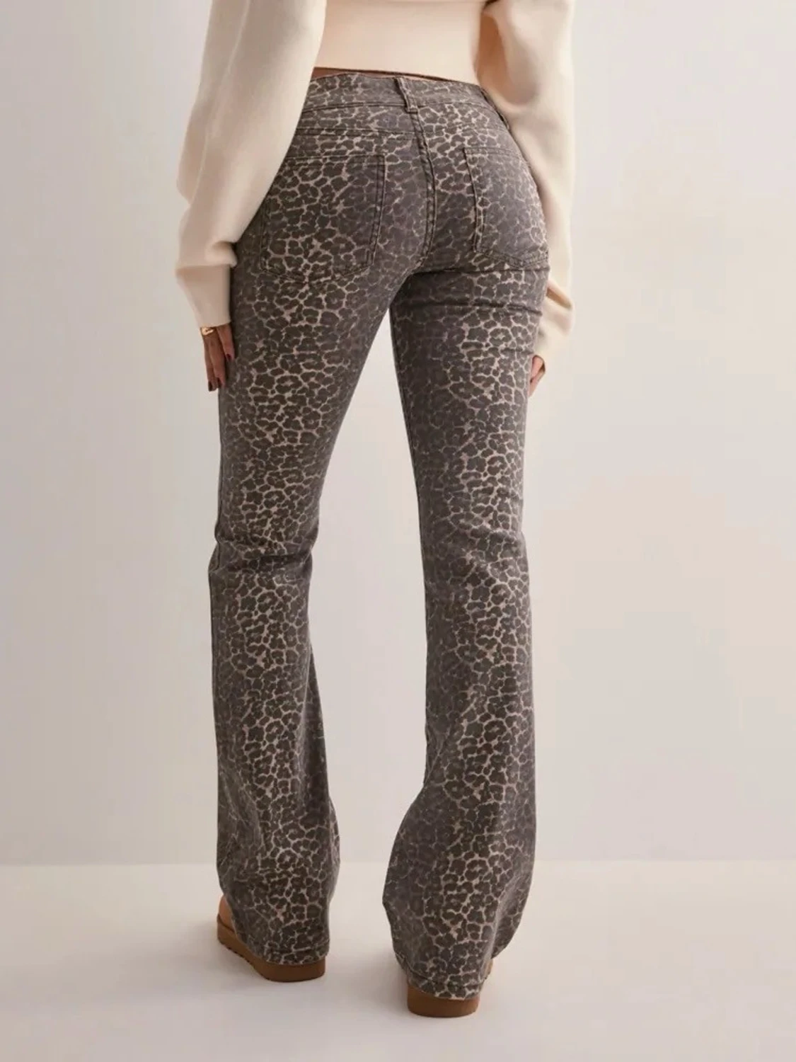 NELLY Leopard bootcut jeans - 1