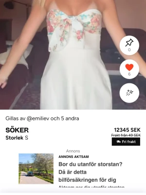 SÖKER! - Söker denna klänning i storlek xs-s 