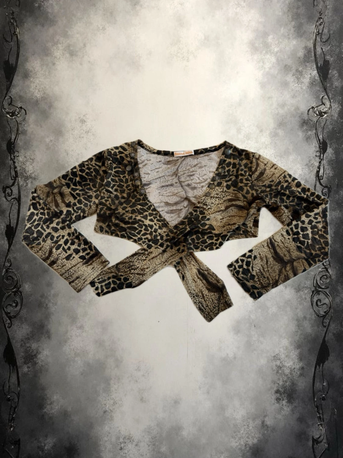 Leopardmönstrad bolero
