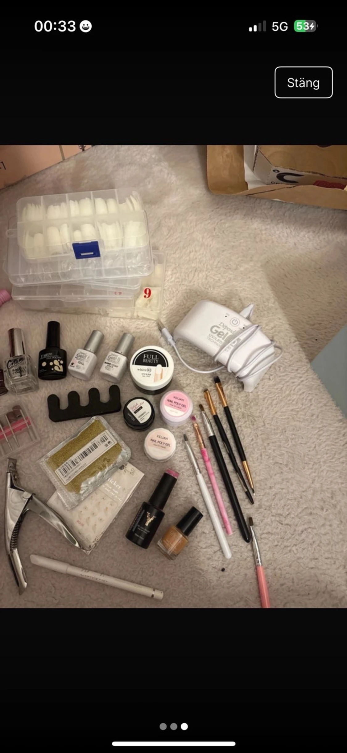 Stort nagelkit med verktyg och dekoration - 1