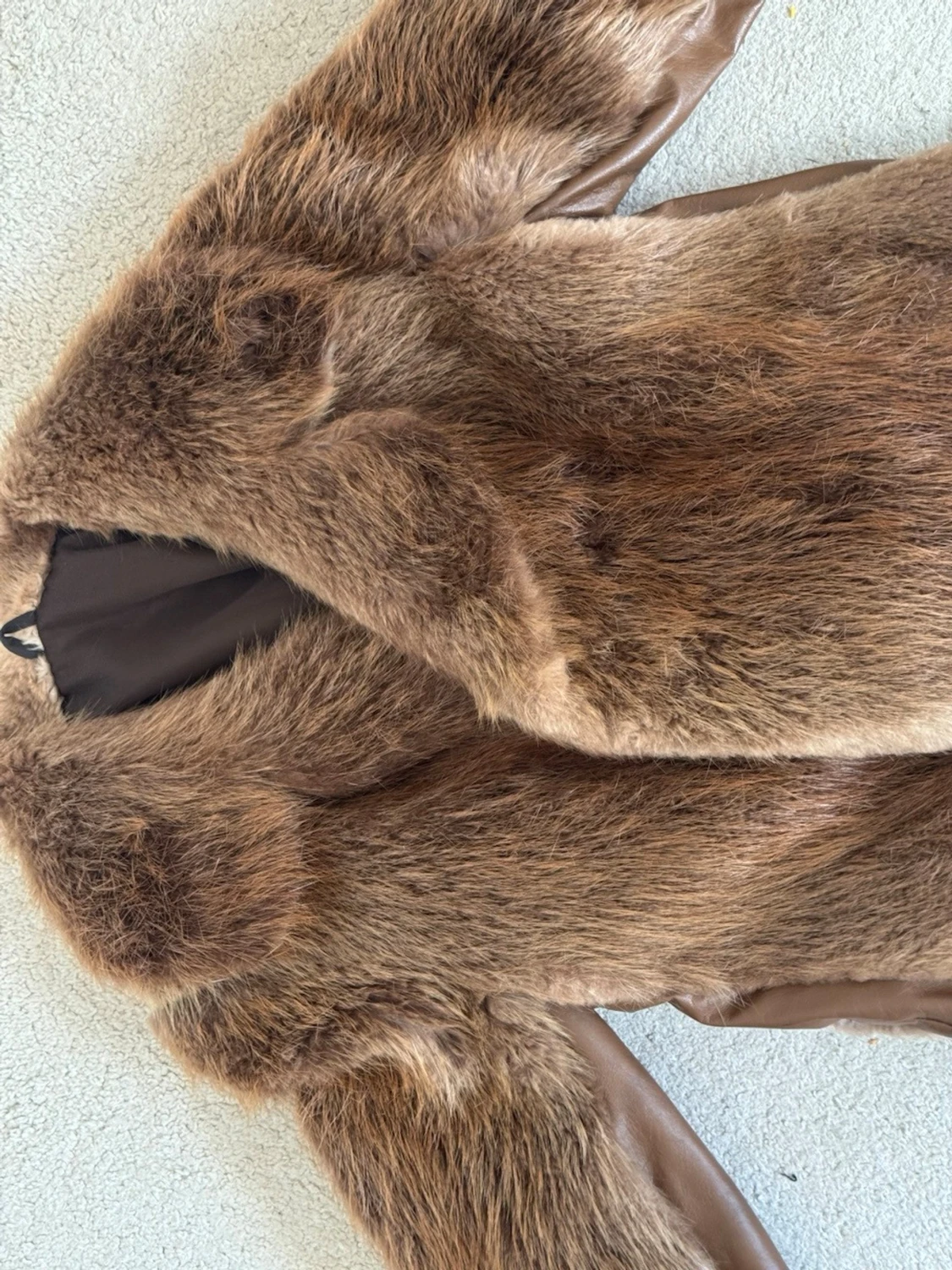 Brun pälsjacka - 5
