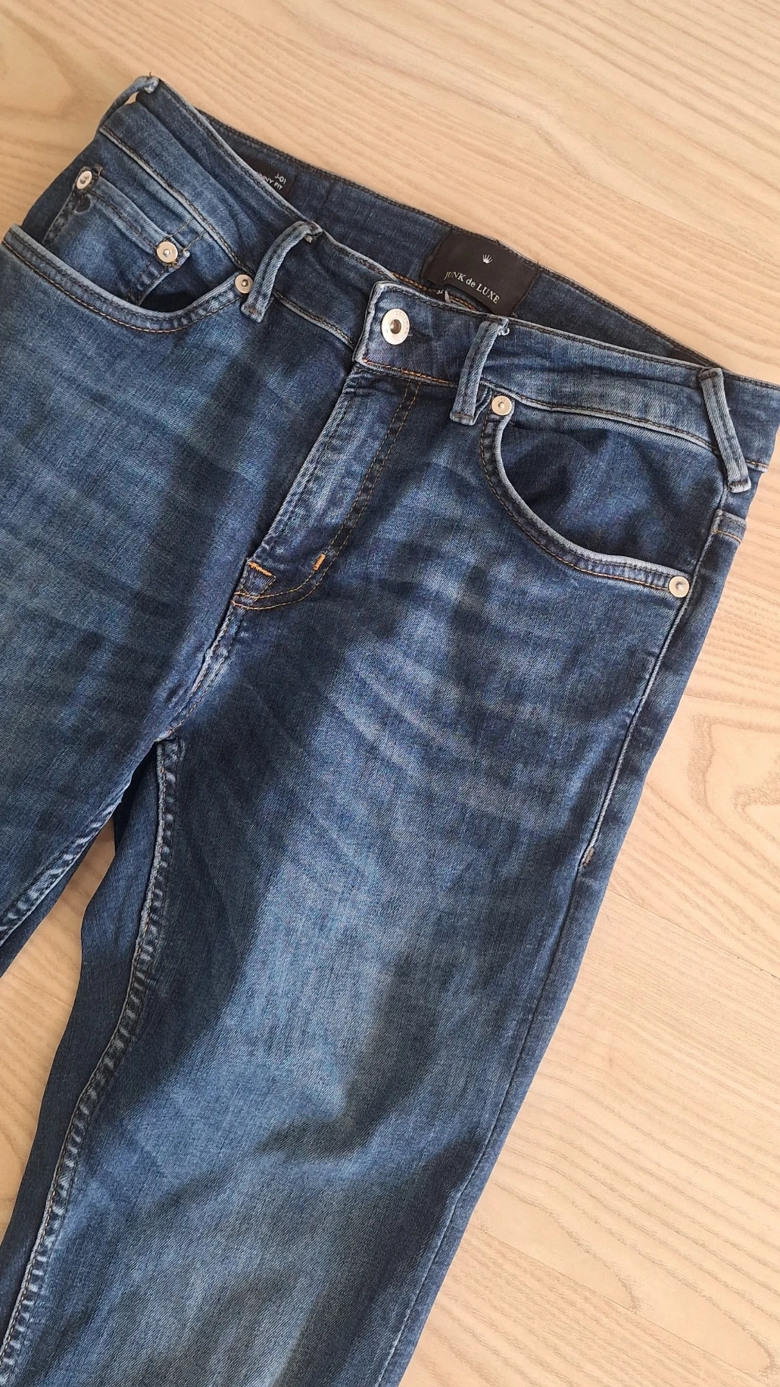 Blå skinny fit jeans från JUNK de LUXE W30 L32 - 1