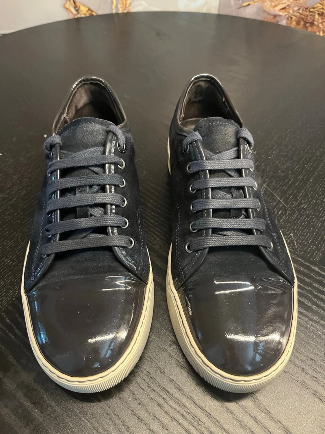 Mörkblåa lanvin skor  - 2