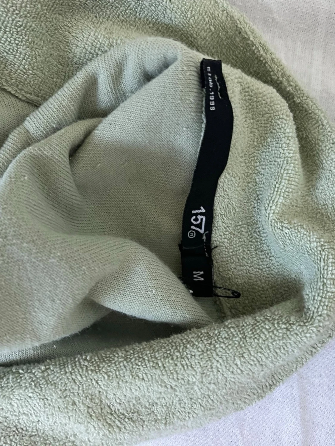 Ljusgrön frotté polotopp M - 1