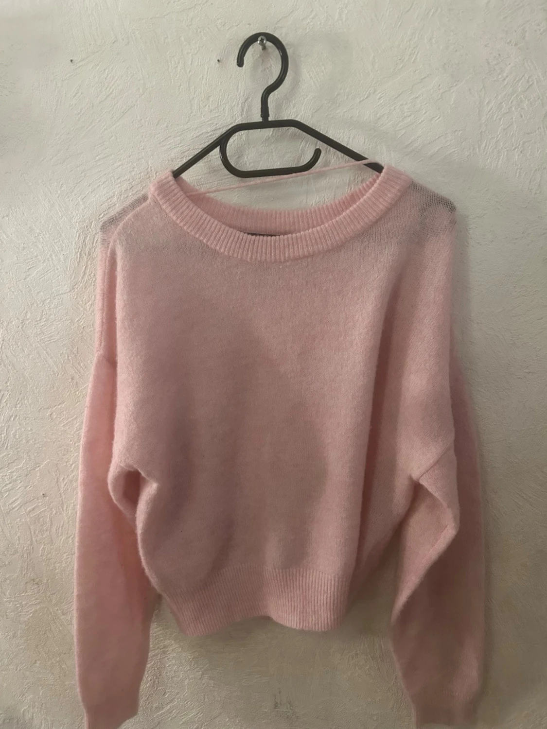 Ljusrosa stickad tröja Vero Moda