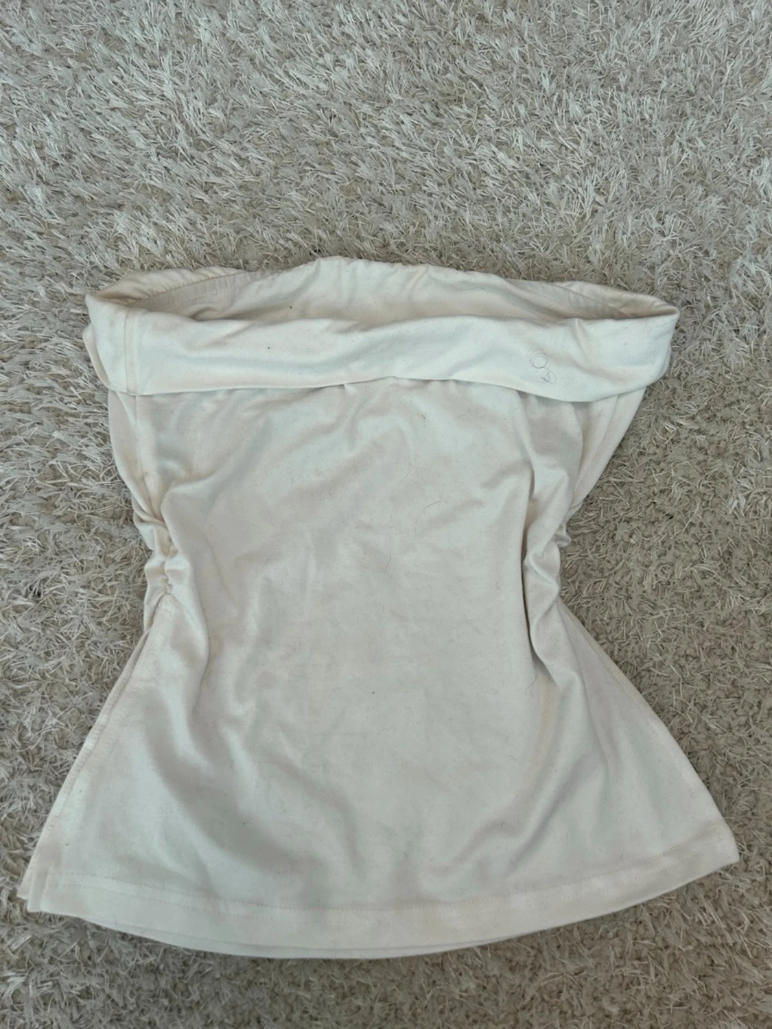 Vit bandeau tubtopp - 1