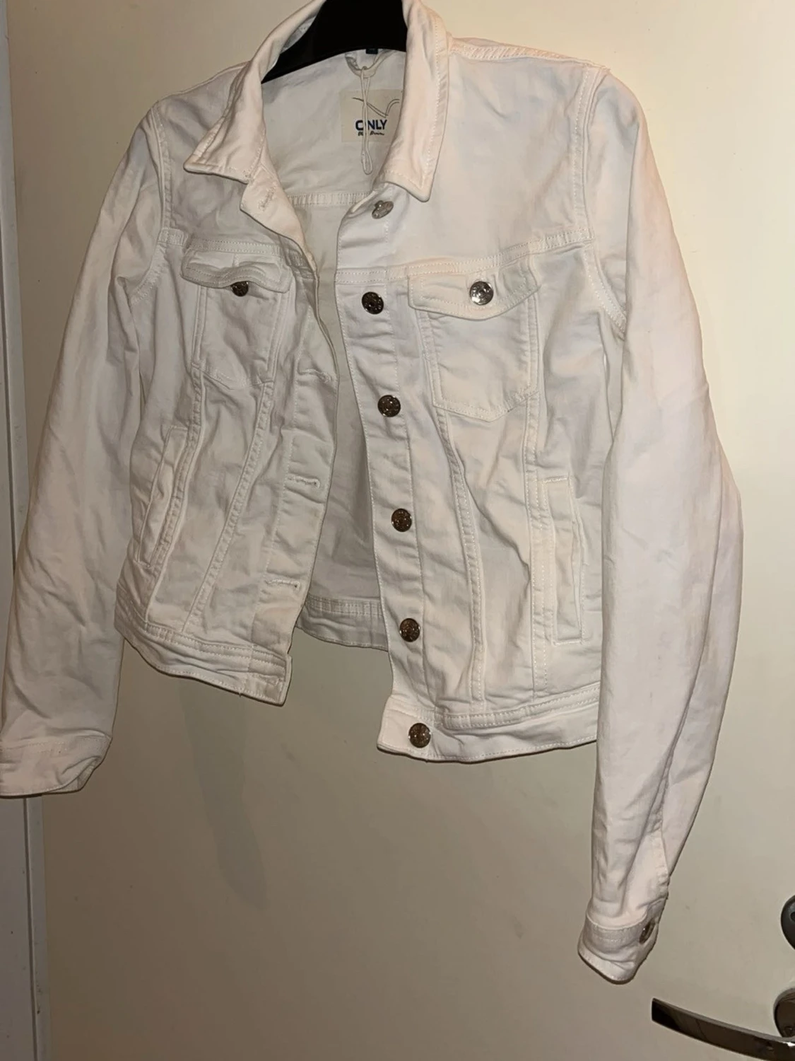 Vit jeansjacka från ONLY - 4